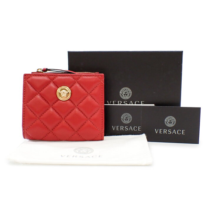楽天市場】新品 VERSACE ヴェルサーチ 二つ折り財布 メデューサ 