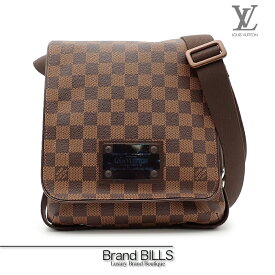 未使用品 LOUIS VUITTON ルイ ヴィトン ブルックリンPM ショルダーバッグ 型掛け 斜め掛け ダミエ ブラウン N51210 送料無料 【中古】