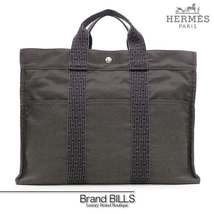 未使用品 HERMES エルメス エールライン カバスPM トートバッグ グレー  