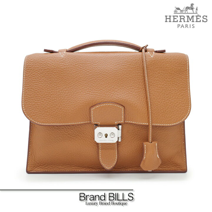 楽天市場】美品 HERMES エルメス サックアデペッシュ27 ビジネスバッグ 