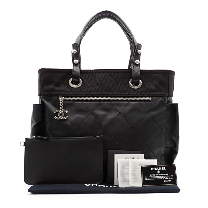 楽天市場】未使用品 CHANEL シャネル パリビアリッツ トートGM トート 