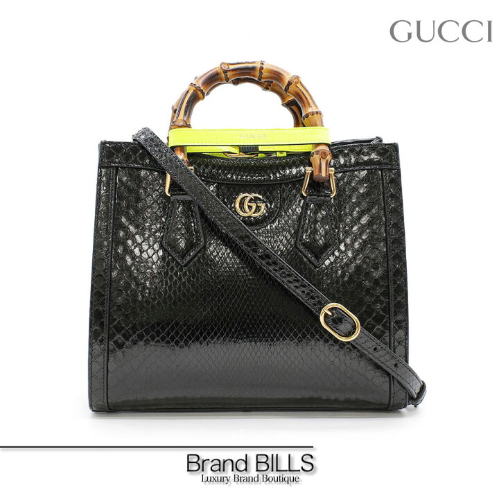楽天市場】未使用品 GUCCI グッチ ダイアナ スモール パイソン 