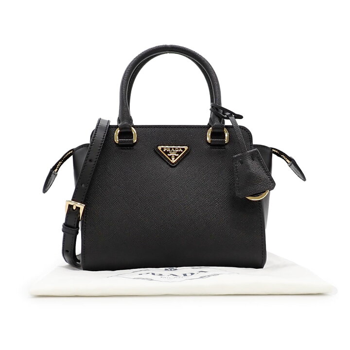 新品/正規品】Prada Small Saffiano ダブルハンドルバッグ