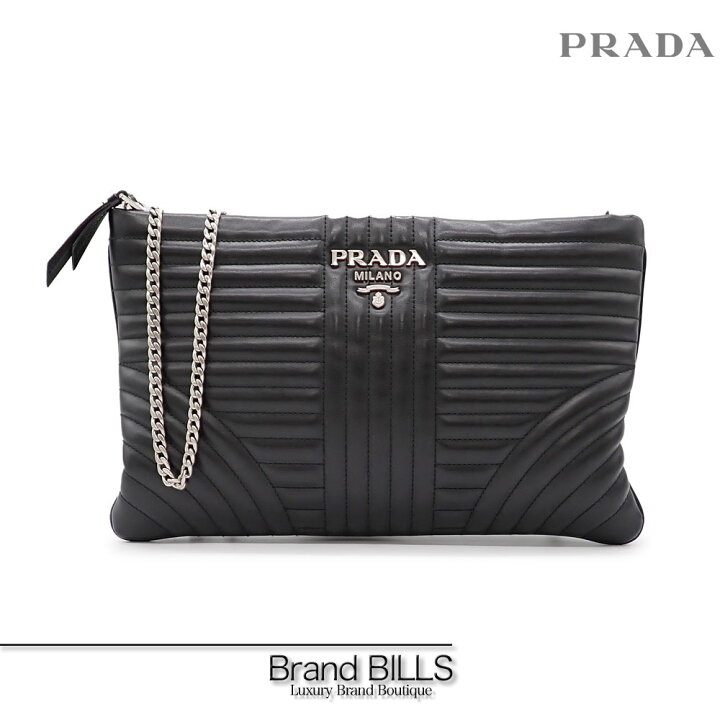 楽天市場】美品 PRADA プラダ ダイアグラム チェーン ショルダーバッグ 