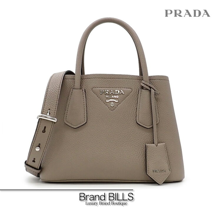 楽天市場】未使用品 PRADA プラダ ドゥーブレ レザー ミニバッグ 
