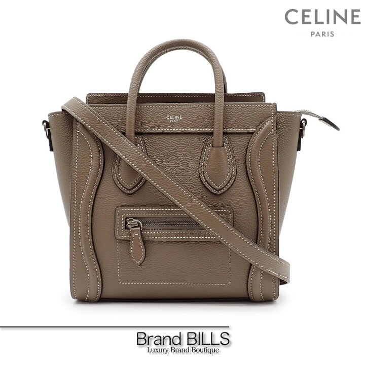 楽天市場】未使用品 CELINE セリーヌ ラゲージ ナノショッパー  