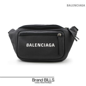 美品 BALENCIAGA バレンシアガ エブリデイ ボディバッグ ウエストバッグ 531933 レザー ブラック シルバー金具 送料無料 【中古】