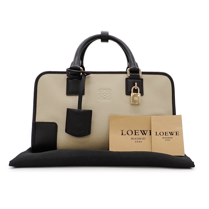 楽天市場】未使用品 LOEWE ロエベ アマソナ28 ハンドバッグ アナグラム 