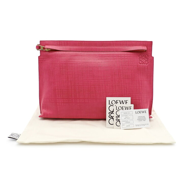 楽天市場】未使用品 LOEWE ロエベ Tポーチ リネン ユニセックス 