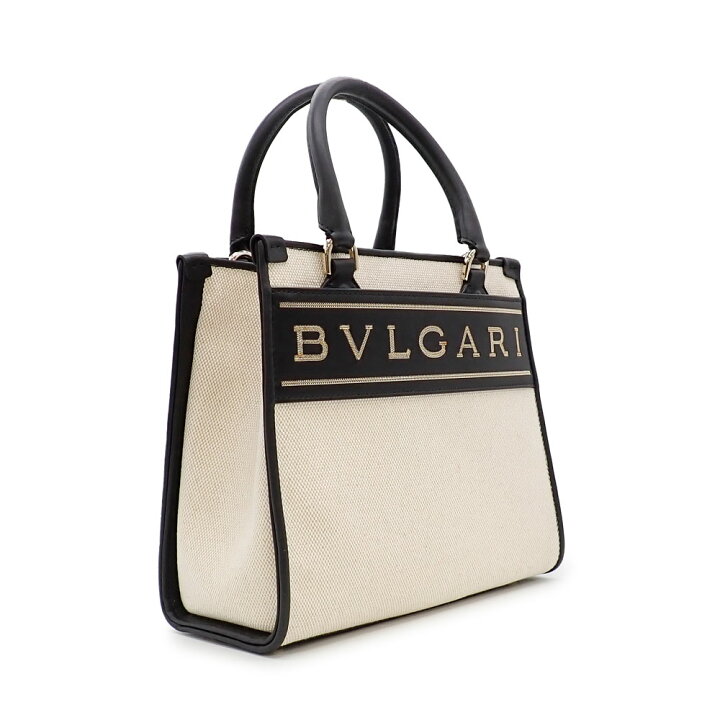 楽天市場】未使用品 BVLGARI ブルガリ ロゴ スモールトート 