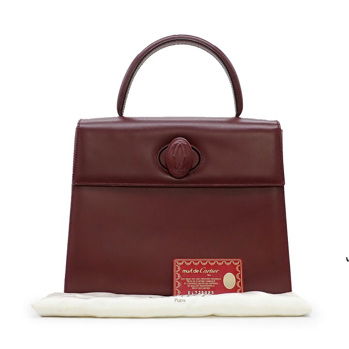 楽天市場】未使用品 Cartier カルティエ マストライン ハンドバッグ 
