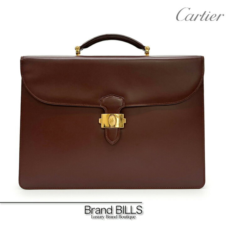 楽天市場】未使用品 Cartier カルティエ マストライン ビジネスバッグ  