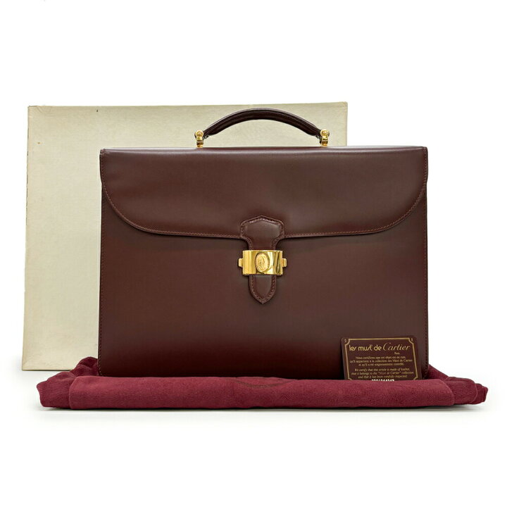 楽天市場】未使用品 Cartier カルティエ マストライン ビジネスバッグ 