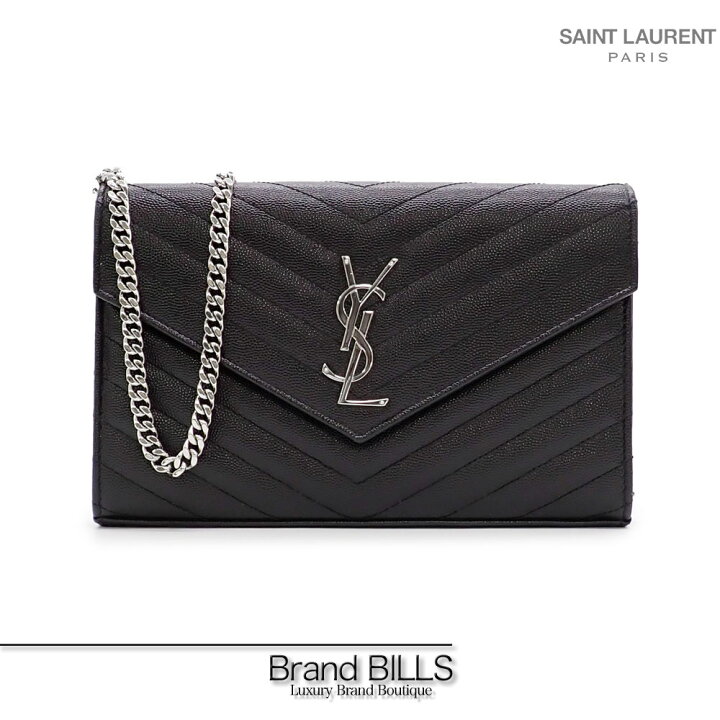 楽天市場】美品 SAINT LAURENT サンローラン Vステッチ チェーン 