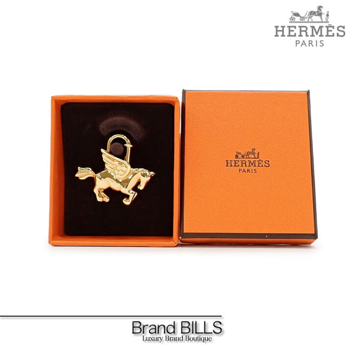 楽天市場】未使用品 HERMES エルメス ペガサス カデナ チャーム 1993年 
