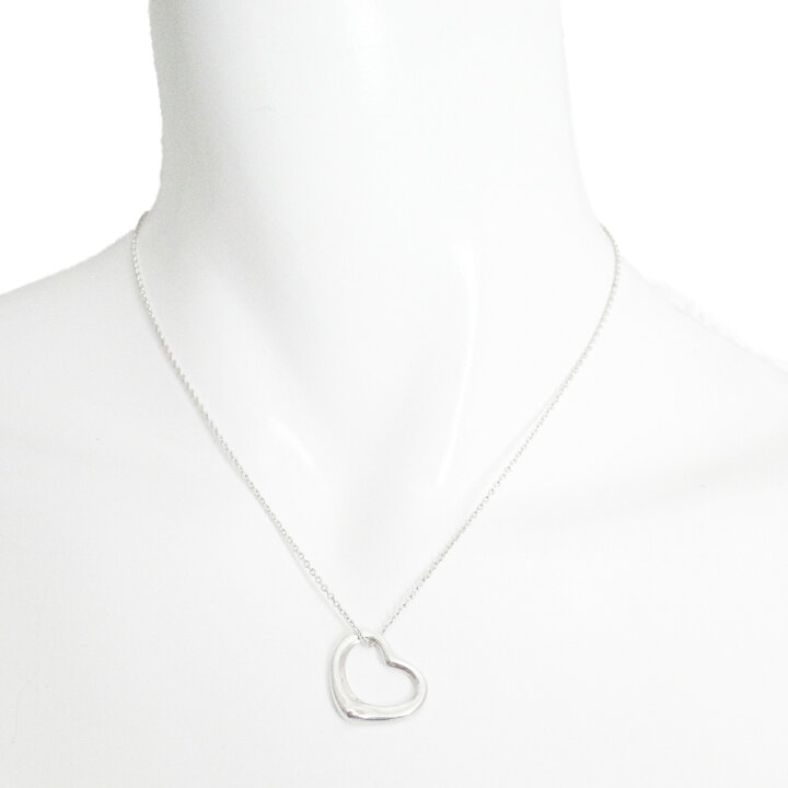 楽天市場】美品 Tiffany & Co ティファニー オープンハート ネックレス 