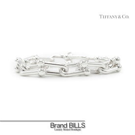 美品 Tiffany & Co ティファニー ハードウェア ラージ リンク ブレスレット ミディアム 60153091 Ag925 シルバー ユニセックス アクセサリー 送料無料 【中古】