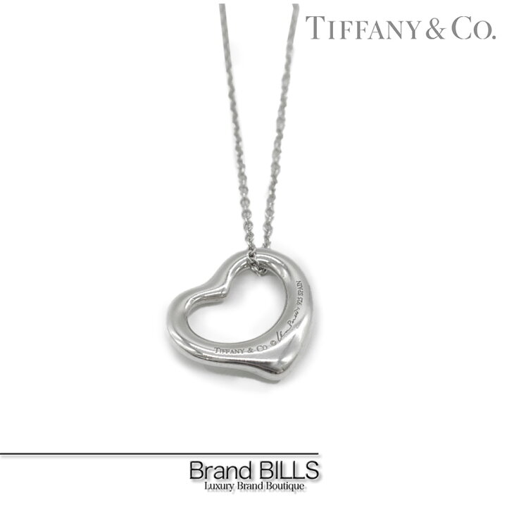 楽天市場】美品 Tiffany & Co ティファニー オープンハート ネックレス  