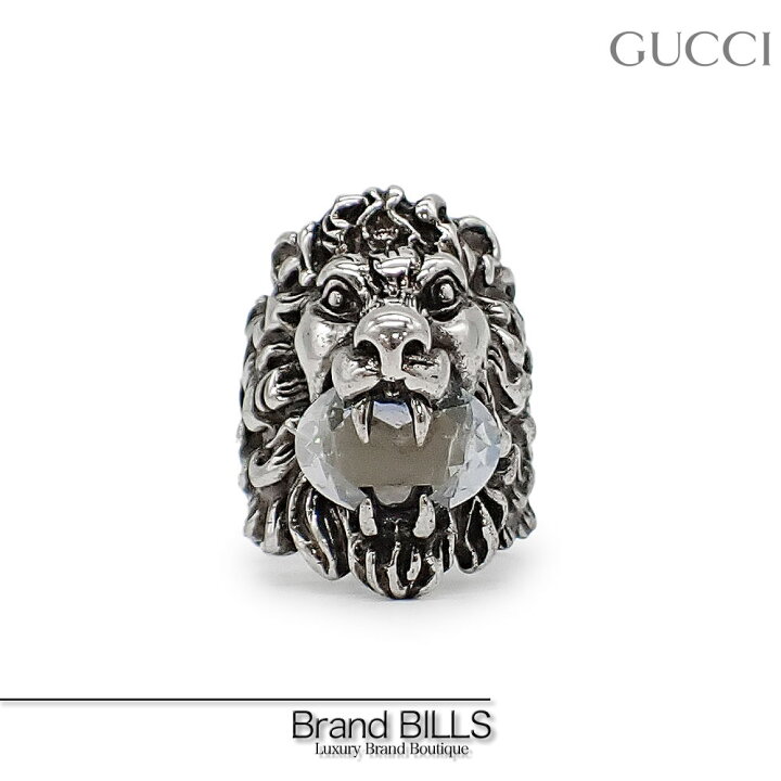 楽天市場】美品 GUCCI グッチ ライオンヘッド リング 指輪 402763  