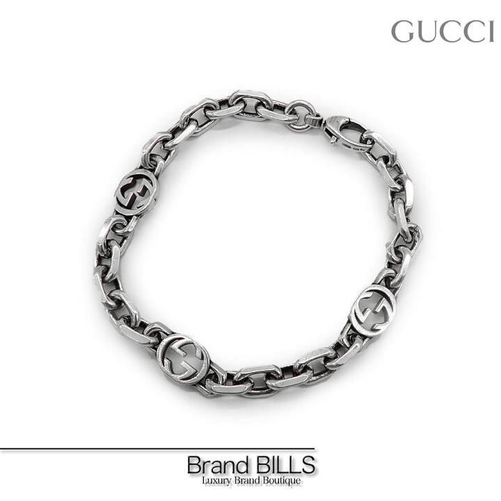 楽天市場】未使用品 GUCCI グッチ インターロッキングG ブレスレット 