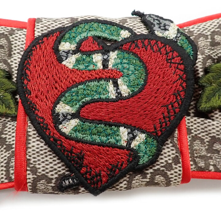 楽天市場】美品 GUCCI グッチ GG キングスネーク ハート ヘアバンド 