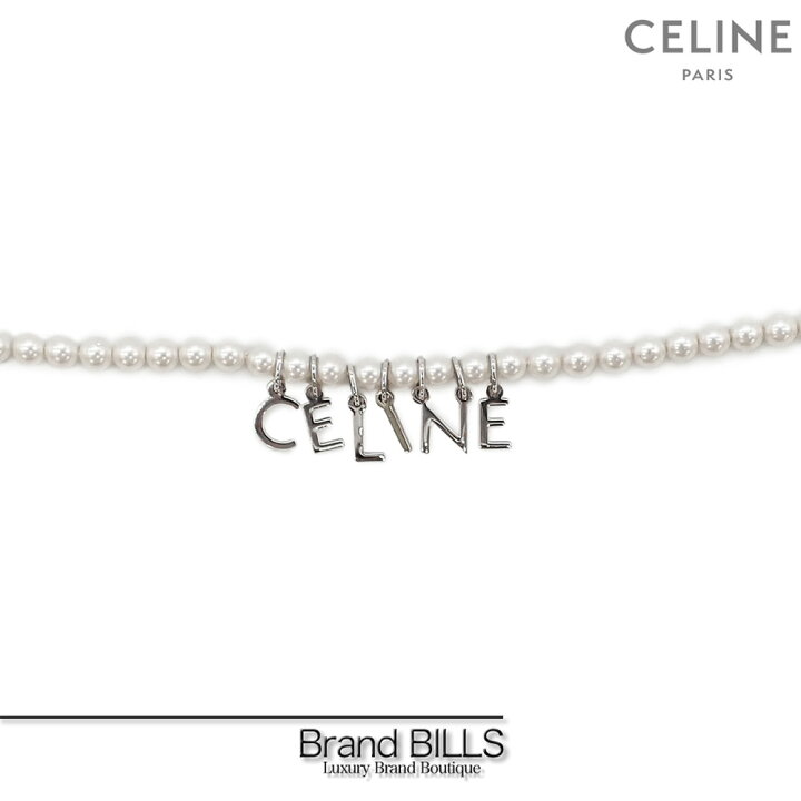 楽天市場】未使用品 CELINE セリーヌ モノクローム ネックレス  