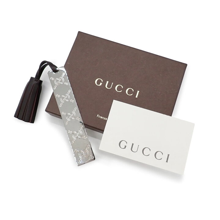 楽天市場】未使用品 GUCCI グッチ しおり ブックマーカー ブックマーク 
