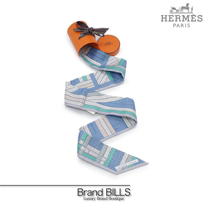 楽天市場】新品 HERMES エルメス ツイリー リボンスカーフ トレスH  