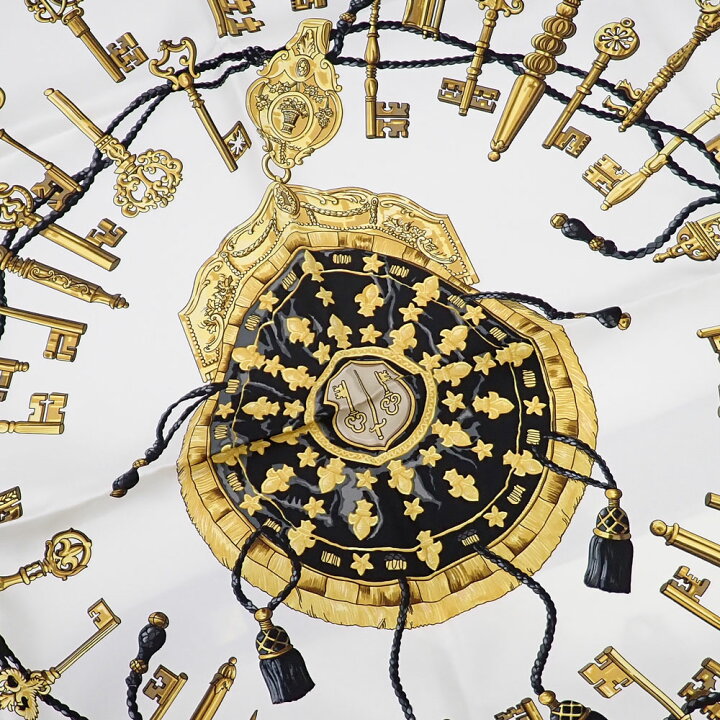 楽天市場】未使用品 HERMES エルメス LES CLES スカーフ 大判 レ・クレ 