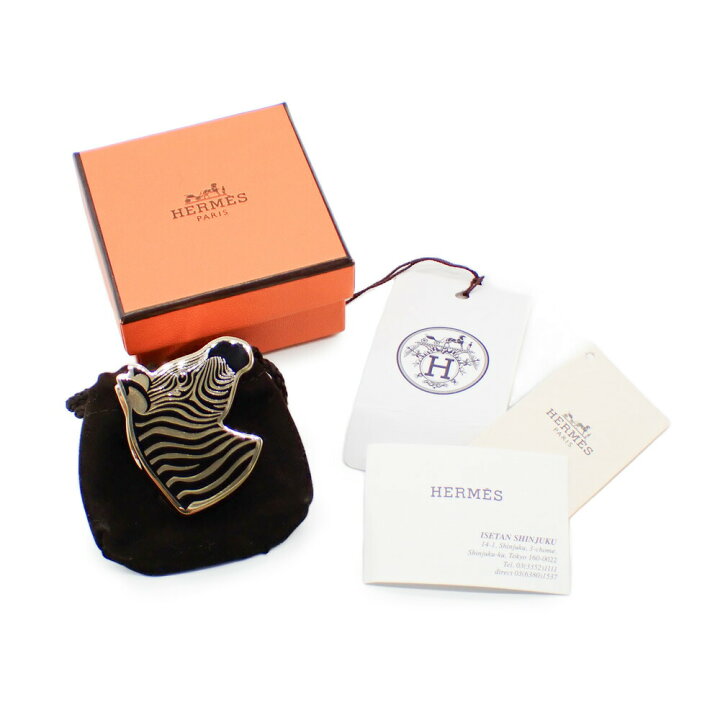 楽天市場】未使用品 HERMES エルメス スカーフリング ゼブラ しまうま  