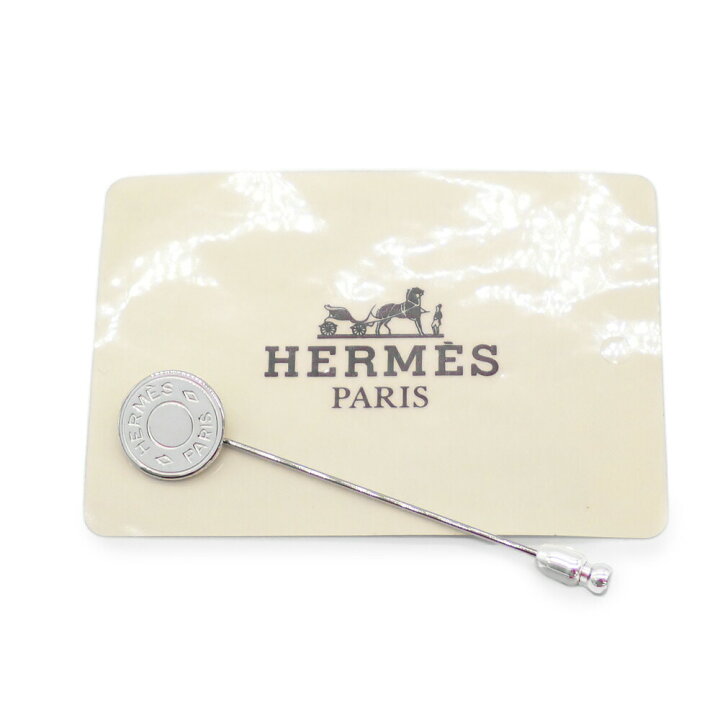 楽天市場】未使用品 HERMES エルメス セリエ ピン ブローチ シルバー 