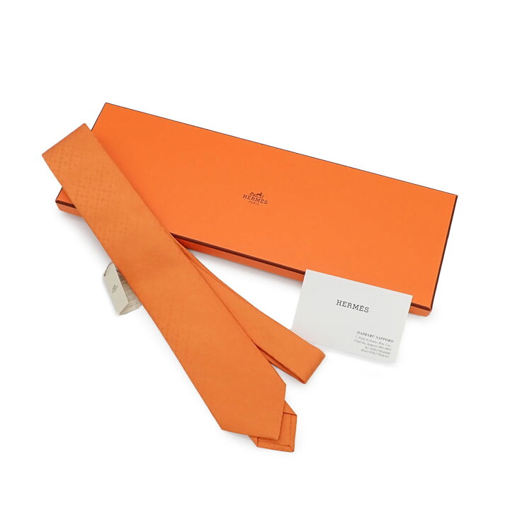 楽天市場】新品 HERMES エルメス H織りタイ 7cm ニューH ネクタイ 