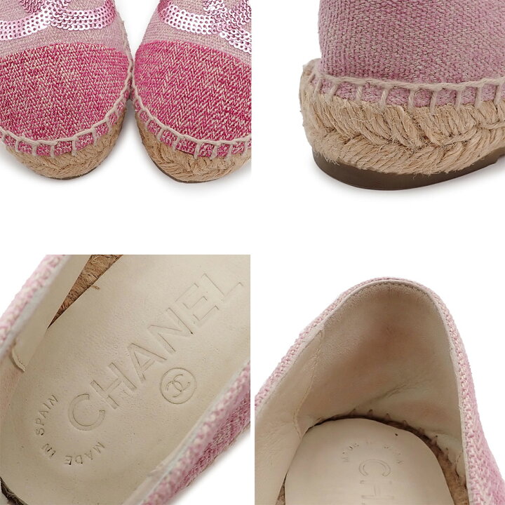 楽天市場】未使用品 CHANEL シャネル ココマーク エスパドリーユ 