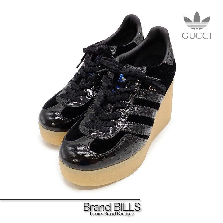 楽天市場】新品 GUCCI adidas グッチ アディダス コラボ ガゼル 