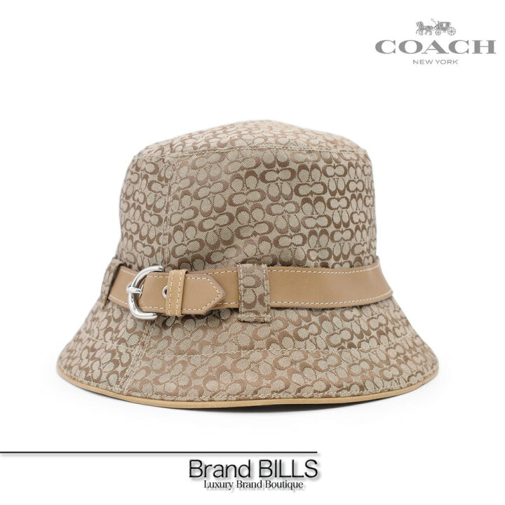 楽天市場】COACH コーチ バケットハット ミニシグネチャー キャンバス 