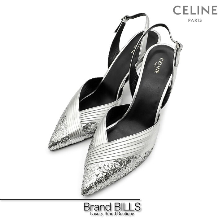 楽天市場】未使用品 CELINE セリーヌ グリッター デザイン ヒール  