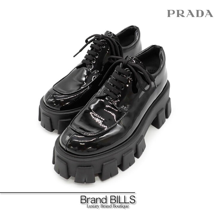 楽天市場】美品 PRADA プラダ モノリス シューズ ローファー 1E708L 