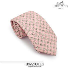 未使用品 HERMES エルメス クラヴァット ツイル ネクタイ セリエ 606139T ローズペール メンズ セリエ 【中古】