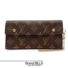 未使用品 LOUIS VUITTON ルイ・ヴィトン ポルトフォイユ・アコルディオン モノグラム M58008ブラウン レディース 【中古】