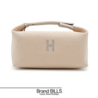 未使用品 HERMES エルメス ブリッド・ア・ブラックPM ポーチ ハンドバッグ H104222M コットンキャンバス …