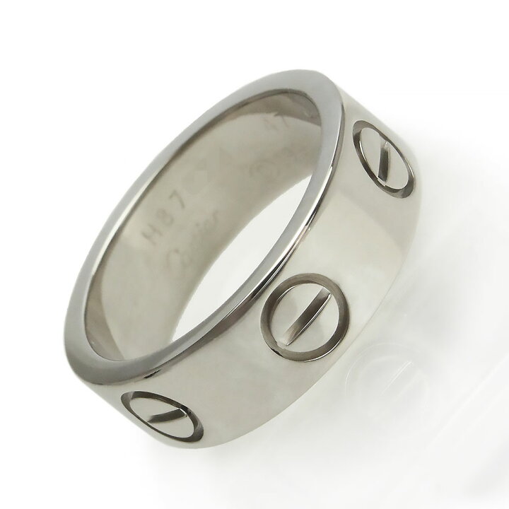 楽天市場 美品 カルティエ ラブリング 指輪 750 K18wg ホワイトゴールド 47 7号 B ブランドシティ Brandcity