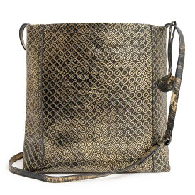 【新品・未使用品】ボッテガヴェネタ BOTTEGA VENETA イントレッチオ ミラージュ ショルダーバッグ 斜め掛け レザー ゴールド ブラック 298785