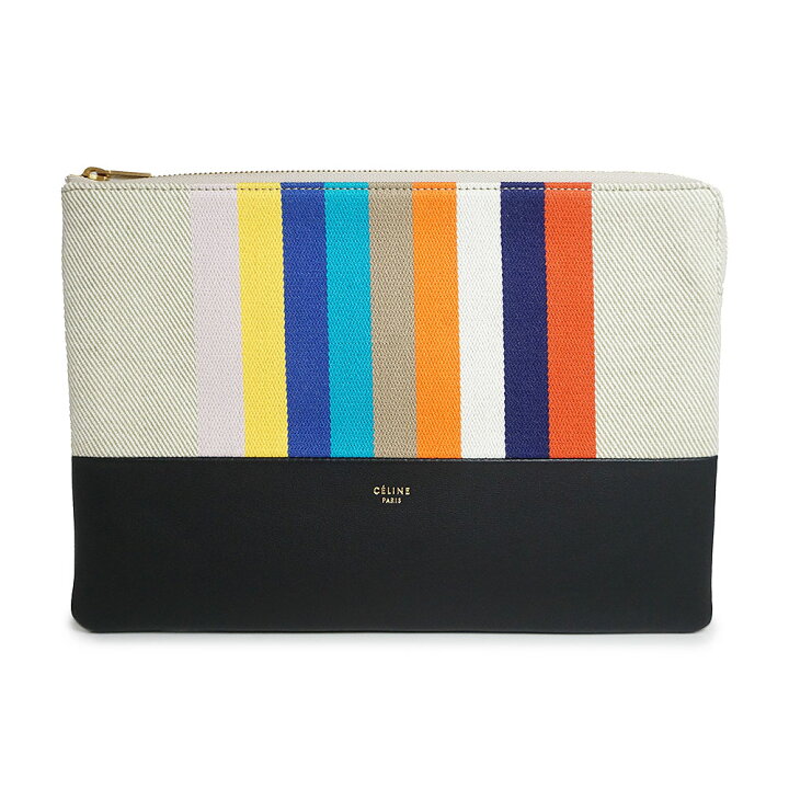 楽天市場】【新品・未使用品】セリーヌ CELINE ストライプ クラッチ 