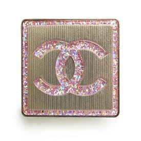 【新品・未使用品】シャネル CHANEL ココマーク ラメ スクエア ブローチ ゴールド ピンク AB7249 箱付
