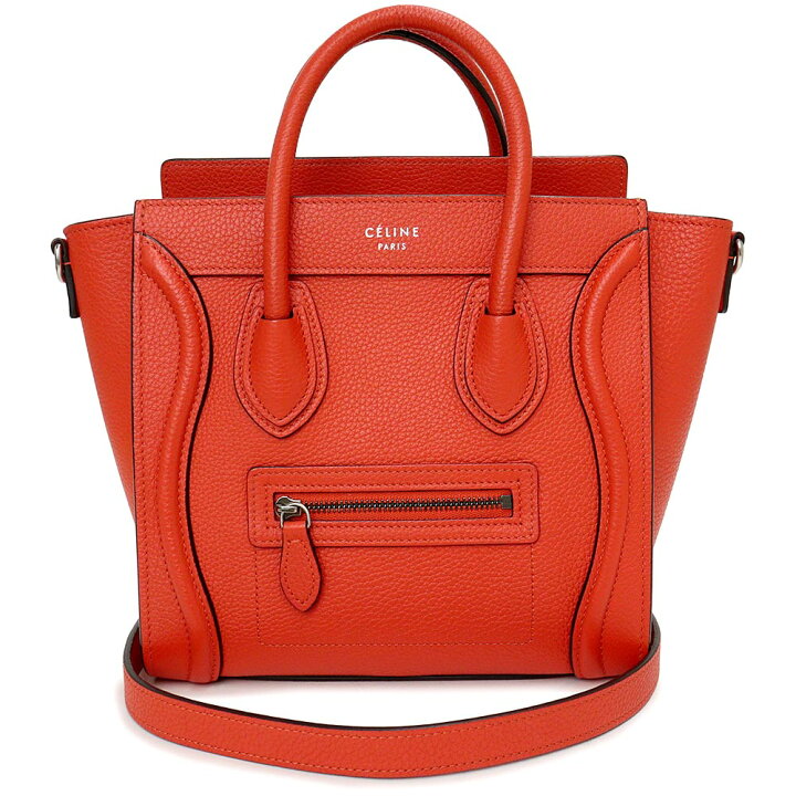 楽天市場】【美品】セリーヌ CELINE ラゲージ ナノショッパー 2way  
