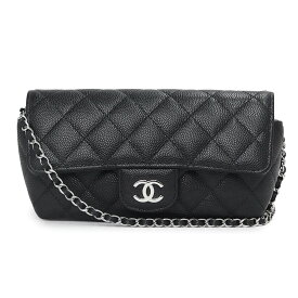 【新品・未使用品】シャネル CHANEL タイムレスクラシック ライン マトラッセ チェーン ショルダーバッグ 斜め掛け アイウェアケース メガネケース キャビアスキン レザー ブラック 黒 AP2044 箱付