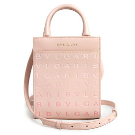 【未使用　展示品】ブルガリ BVLGARI ロゴ インフィニートゥム 2way ミニトート ショルダー ハンドバッグ 斜め掛け カーフスキン レザー クリスタルローズ ライトゴールド金具 292319