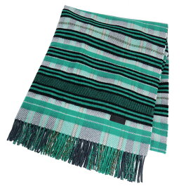 【新品・未使用品】エルメス HERMES タータン チェック ブランケット マフラー ストール カシミヤ 100％ グリ メントール ノワール グリーン 緑