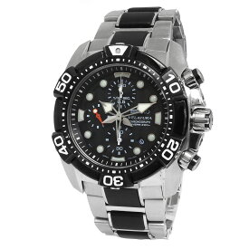 【中古】セイコー SEIKO ヴェラチュラ ダイバーズ 200M クロノグラフ クオーツ 腕時計 シルバー ブラック 黒 SNDA59 7T92-0JT0