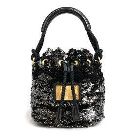 【美品】ルイ ヴィトン LOUIS VUITTON ミニノエ ロココ ドローストリング ハンドバッグ 巾着 モノグラム スパンコール レザー ブラック 黒 ゴールド金具 M40323